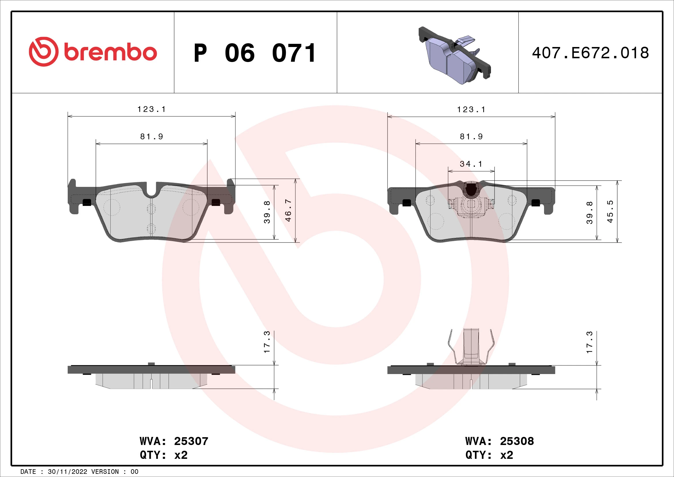 P06071 Brembo