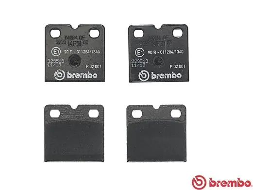 P02001 Brembo Pastillas freno traseras
