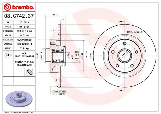 08C74237 Brembo