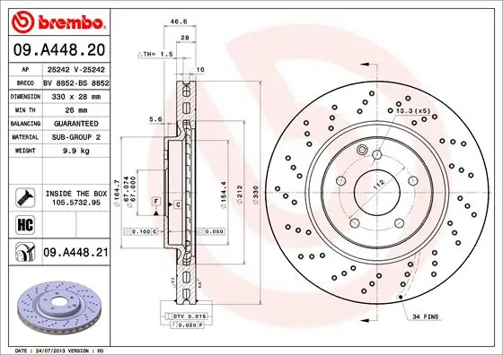 09A44820 Brembo