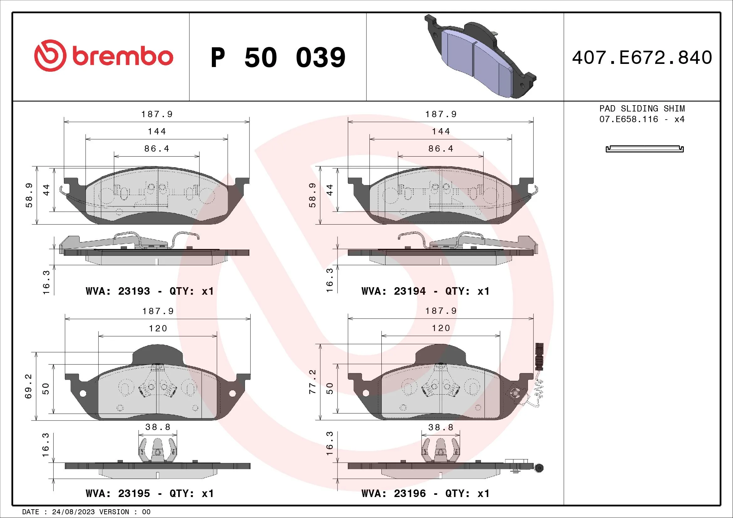 P50039 Brembo
