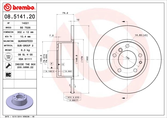 08514120 Brembo