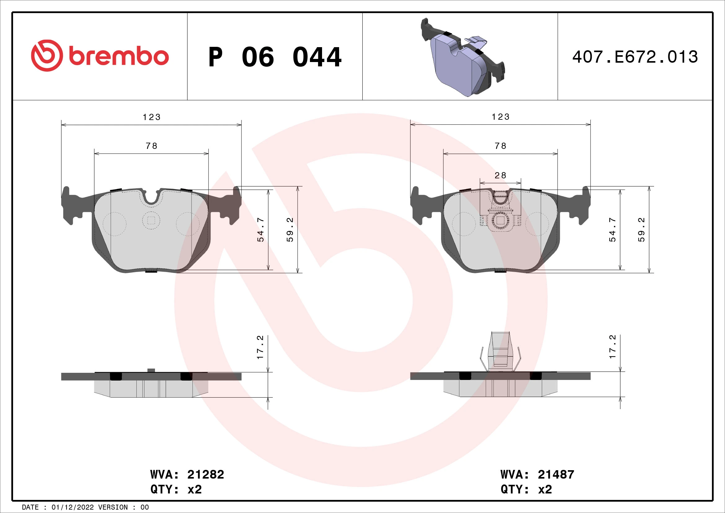 P06044 Brembo