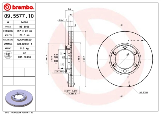 09557710 Brembo