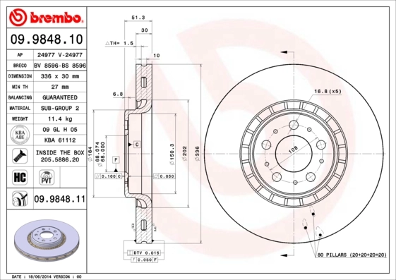 09984810 Brembo