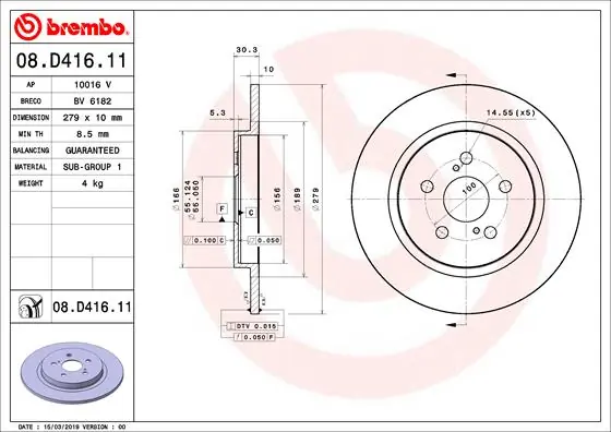 08D41611 Brembo