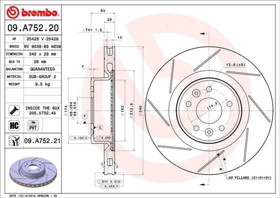 09A75220 Brembo