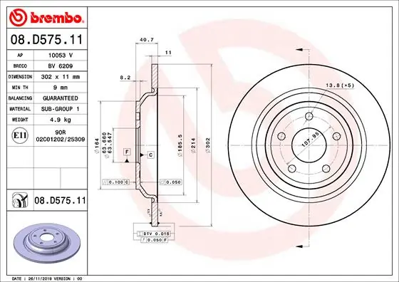 08D57511 Brembo