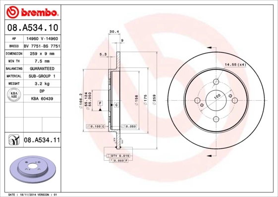 08A53410 Brembo