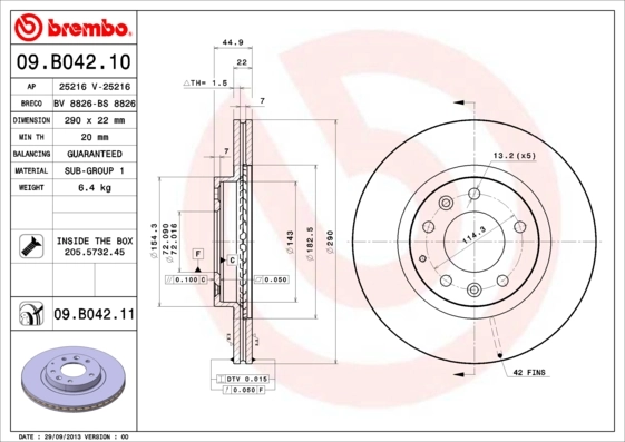 09B04210 Brembo