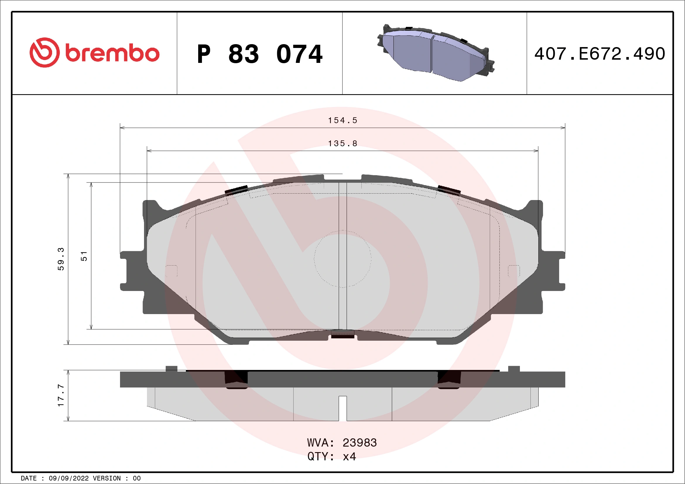 P83074 Brembo