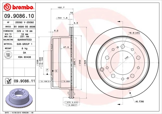 09908610 Brembo