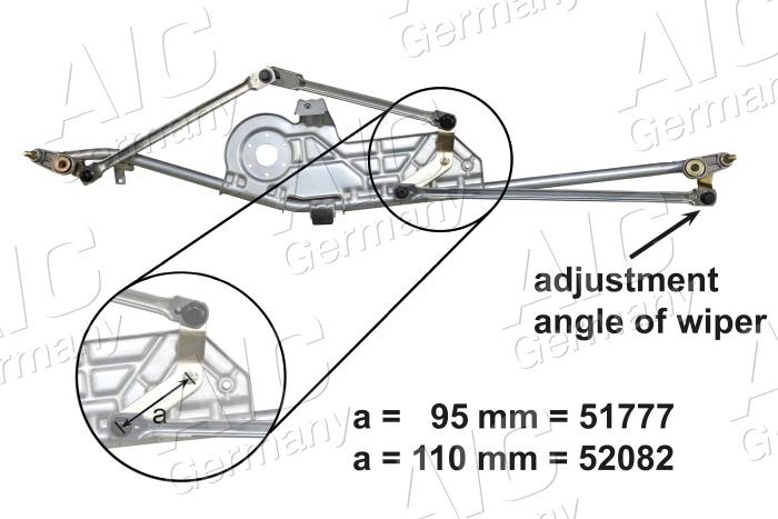 Trapezio del limpiaparabrisas AIC 51777