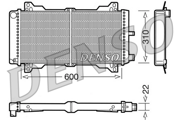 Radiador de agua Ford Escort III (AWA)
