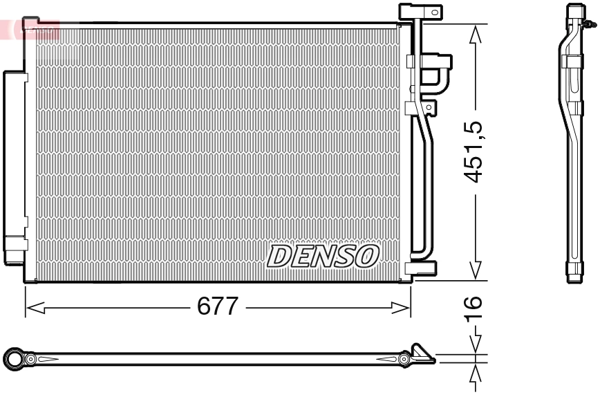 Condensador aire acondicionado para Chevrolet Captiva C140