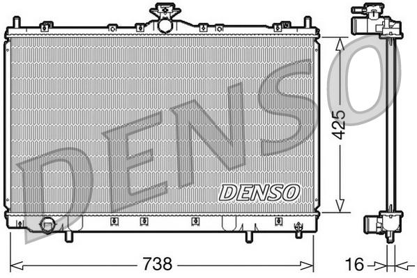 Radiador de água Goodway RCMTS171216