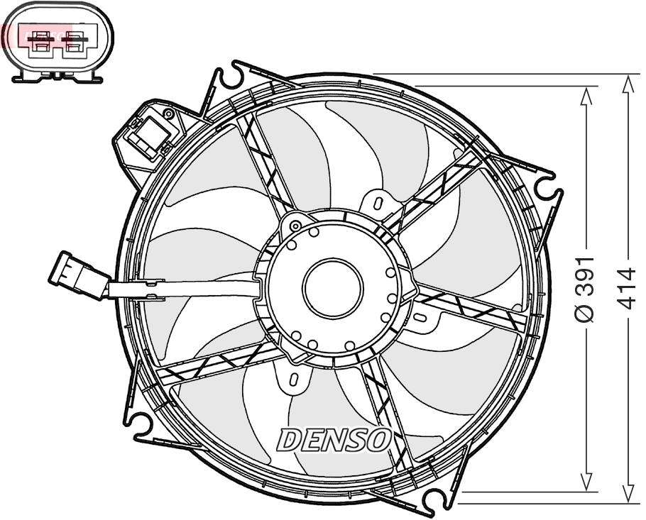 Electroventilador del motor Dacia Lodgy  (2012-2026)