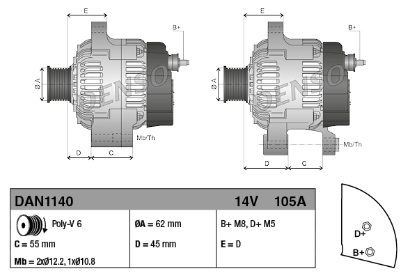 Alternador del motor Magneti Marelli MAN1116 precio, desde 50,82 EUR