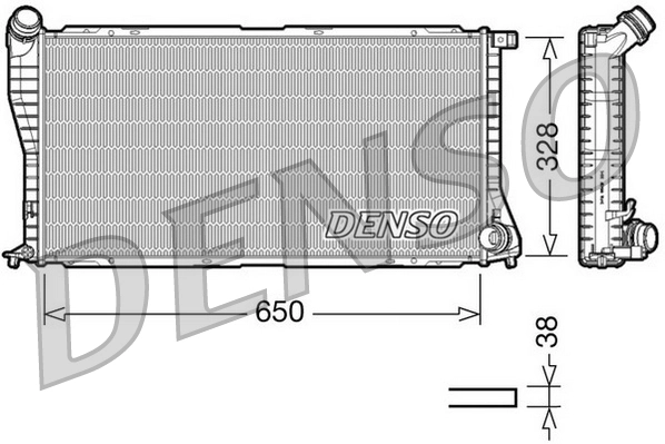 Radiador de água para BMW 7  (E38)