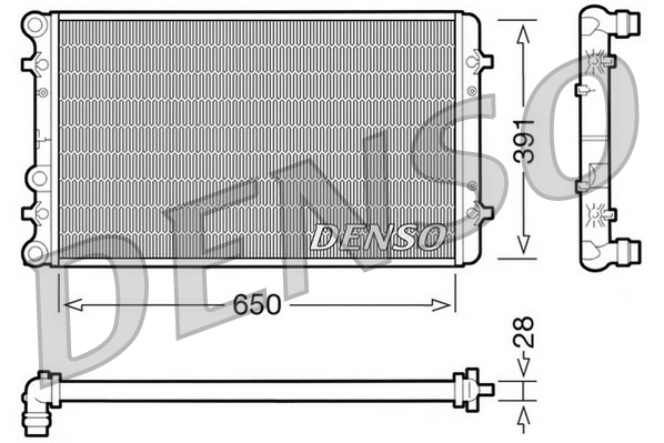 Radiador para Volkswagen Bora 1J2