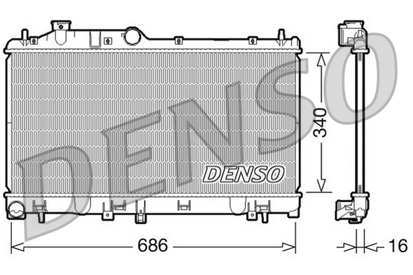 Refrigeración del motor para Subaru Outback III B13, BP