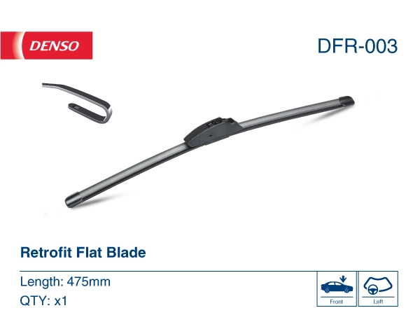 DFR003 Denso Escobilla del limpiaparabrisas del lado del pasajero