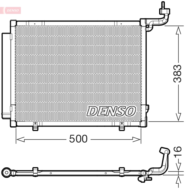 Condensador aire acondicionado para Ford Puma J2K, CF7