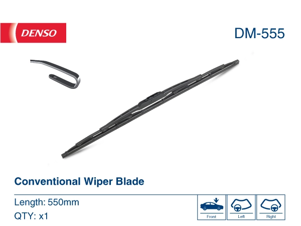 Escobilla del limpiaparabrisas del lado del conductor Denso DM555 precio, desde 9,26 EUR
