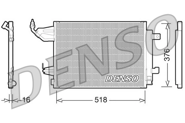 Condensador aire acondicionado para Mitsubishi Colt Z3A