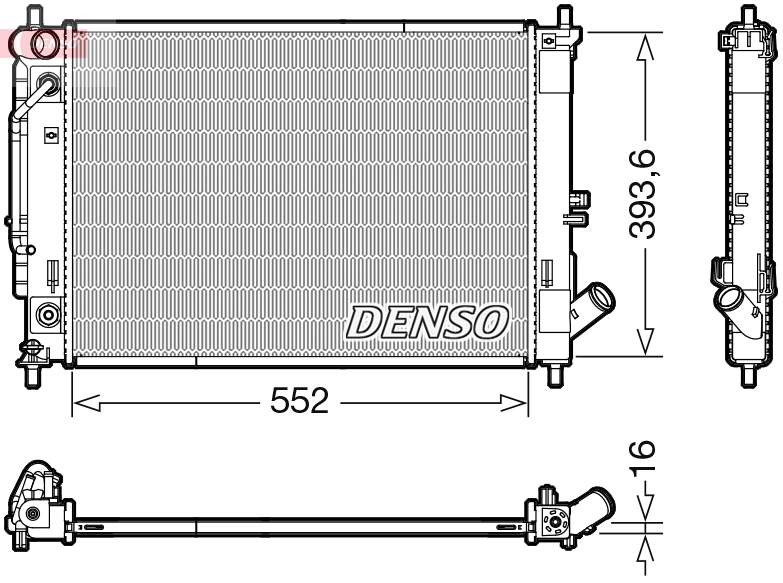 HC253103X600 Mando Refrigeración del motor