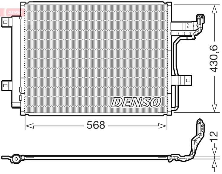 30143 TYC Radiador de aire acondicionado