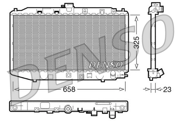 Radiador de água para Honda Civic IV (ED, EF)