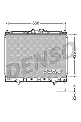 Radiador de água para Mitsubishi Pajero  (H60, H70)