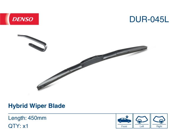 DUR045L Denso Escobilla del limpiaparabrisas del lado del pasajero