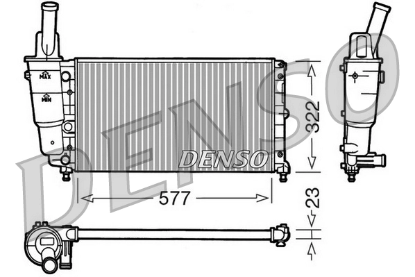 Radiador de água Magneti Marelli BM160