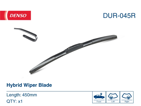 DUR045R Denso Escobilla del limpiaparabrisas del lado del pasajero