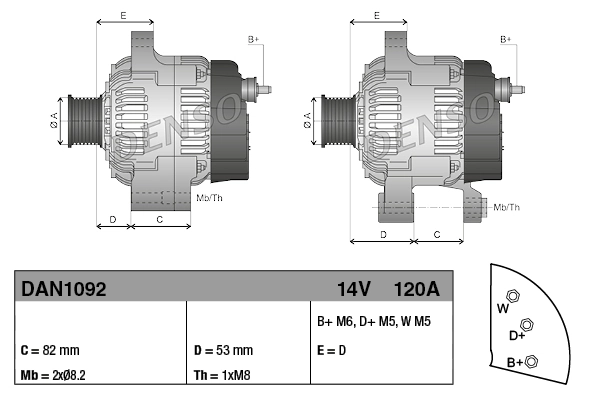 Comprar DAN1092 Denso Dynamo