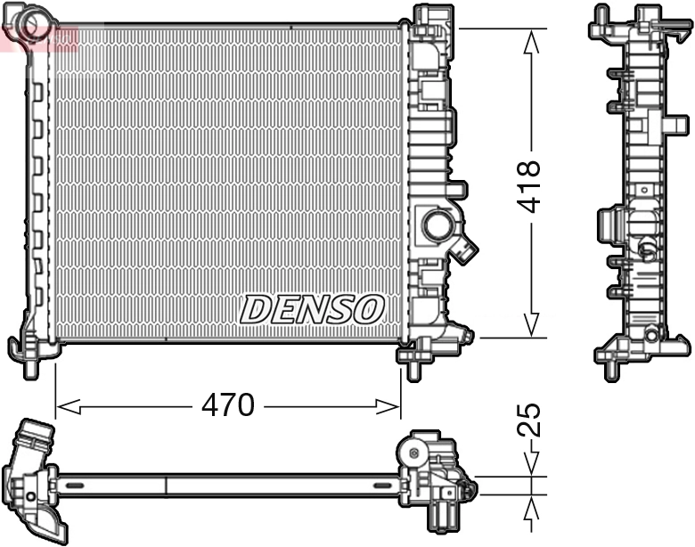 Radiador para Opel Meriva 