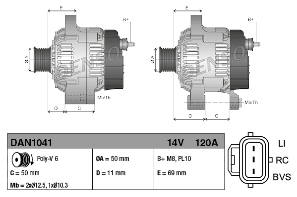 Comprar DAN1041 Denso Dynamo