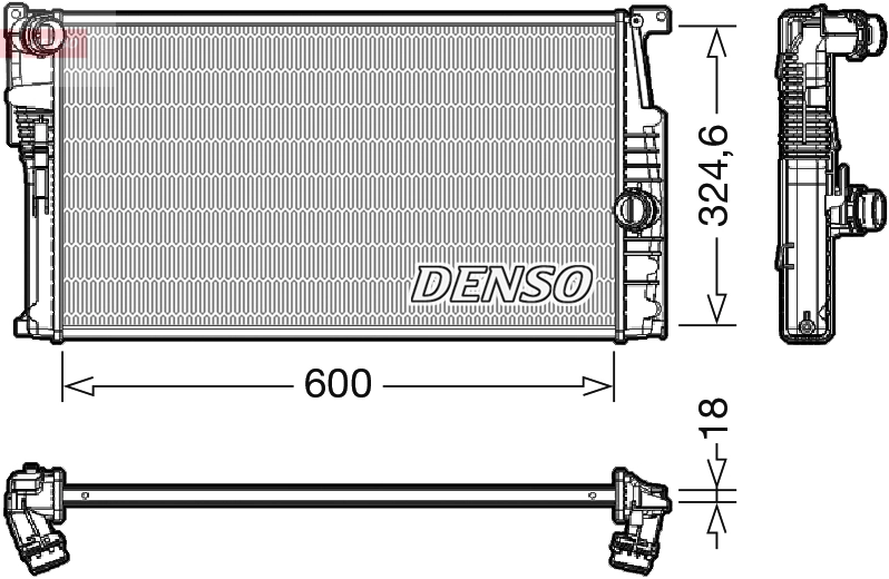 Radiador de água para BMW 1 (F21)