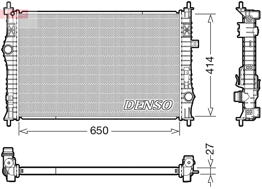 Radiador de água para Opel Zafira  (K0)