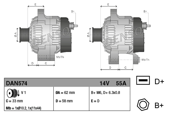 DAN574 Denso