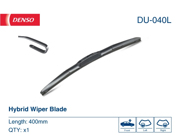 DU040L Denso Escobilla del limpiaparabrisas del lado del pasajero