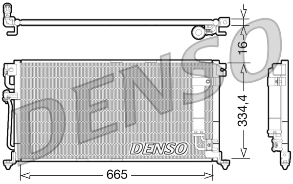 Condensador aire acondicionado para Mitsubishi Lancer CSA
