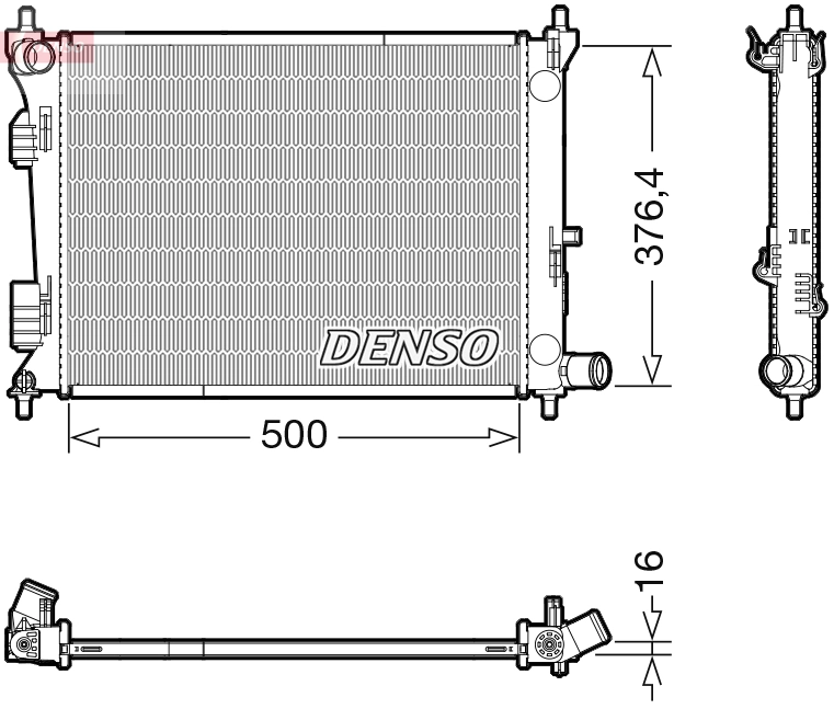 Radiador M0540450 Jdeus