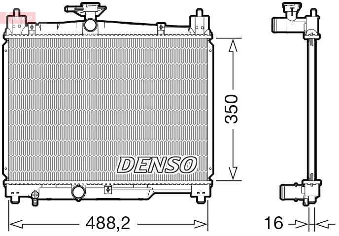Radiador de água para Toyota Yaris  (P10)