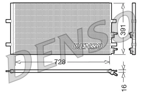 Condensador aire acondicionado para Ford Transit V347/8