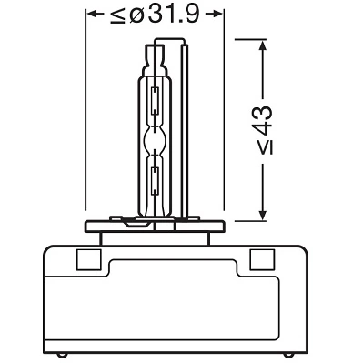 66540 Osram Bombilla de xenón