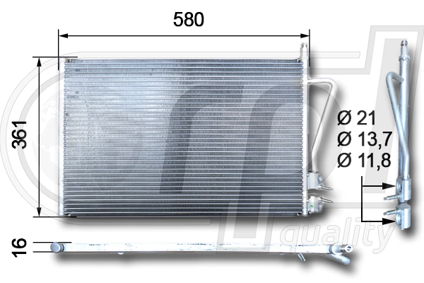 Comprar Condensador de aire acondicionado Fiesta V JH, JD