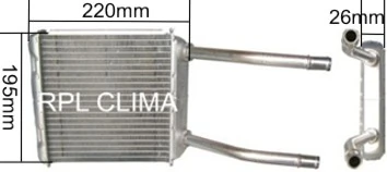 Radiador calefacción para Opel Astra 51, 52, F35, M35